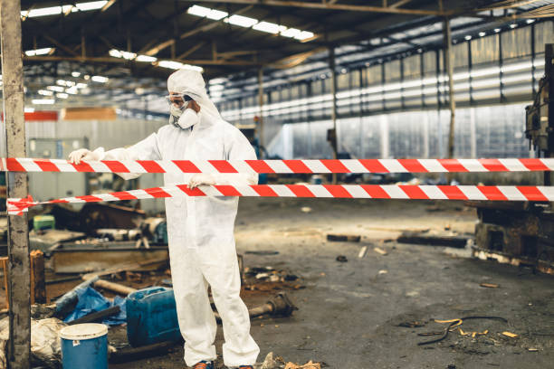 Professional Unattended Death Cleanup technician working in Wading River, NY